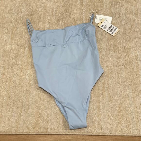 NWT HAIGHT. Bethania One Piece Swimsuit in Celeste Blue Size Small - Picture 2 of 6